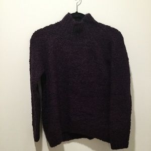 Ann Taylor Loft Mockneck Boucle Sweater